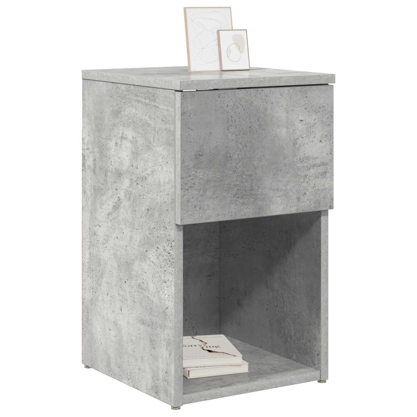 vidaXL Bed Cabinet 2 pcs Concrete Grey 29 x 31.5 x 49 cm 3