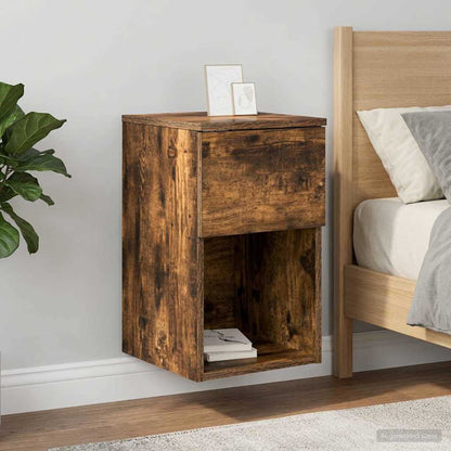 vidaXL Bed Cabinet 2 pcs Smoked Oak 29 x 31.5 x 49 cm Engineered Wood 4