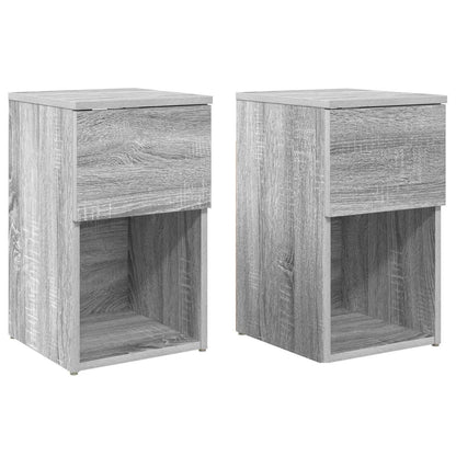 vidaXL Bed Cabinet 2 pcs Grey Sonoma 29 x 31.5 x 49 cm Engineered Wood 2