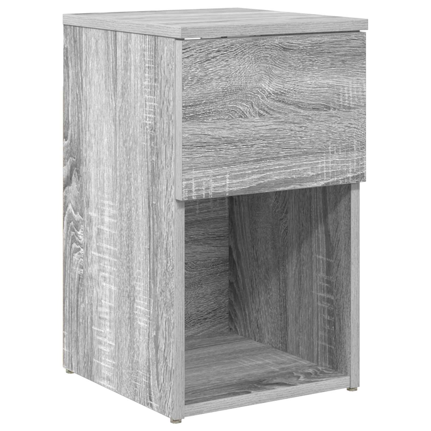 vidaXL Bed Cabinet 2 pcs Grey Sonoma 29 x 31.5 x 49 cm Engineered Wood 5
