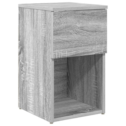 vidaXL Bed Cabinet 2 pcs Grey Sonoma 29 x 31.5 x 49 cm Engineered Wood 5
