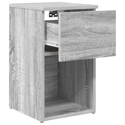 vidaXL Bed Cabinet 2 pcs Grey Sonoma 29 x 31.5 x 49 cm Engineered Wood 6