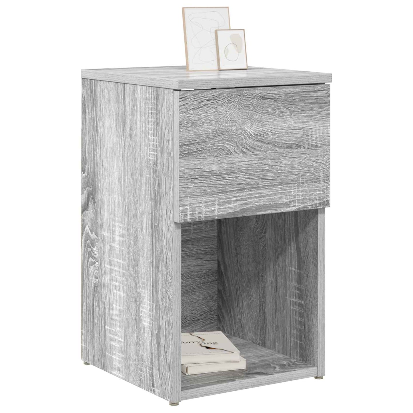 vidaXL Bed Cabinet 2 pcs Grey Sonoma 29 x 31.5 x 49 cm Engineered Wood 3