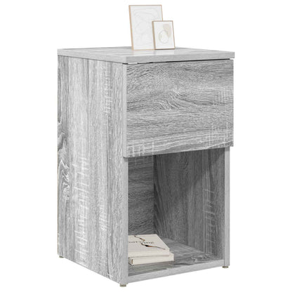 vidaXL Bed Cabinet 2 pcs Grey Sonoma 29 x 31.5 x 49 cm Engineered Wood 3
