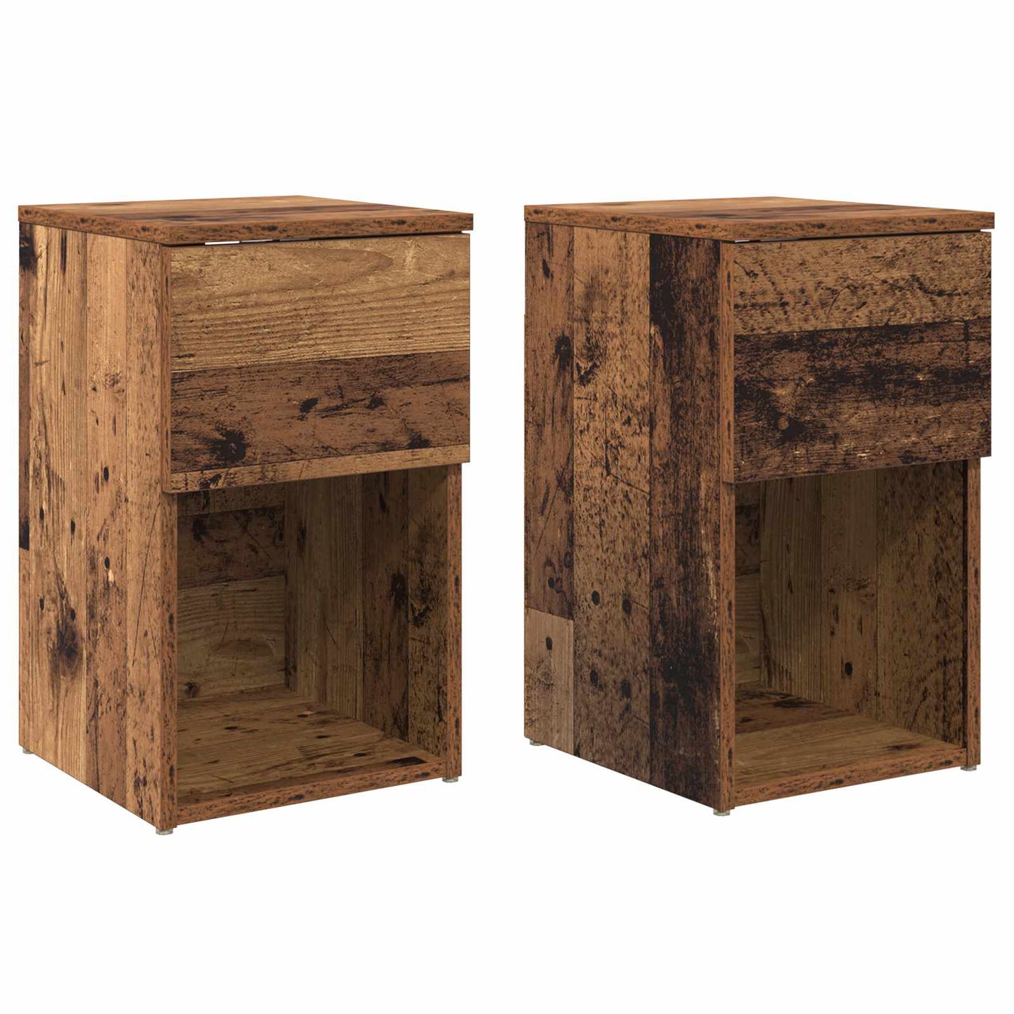 vidaXL Bed Cabinet 2 pcs Old Wood 29 x 31.5 x 49 cm Engineered Wood 2