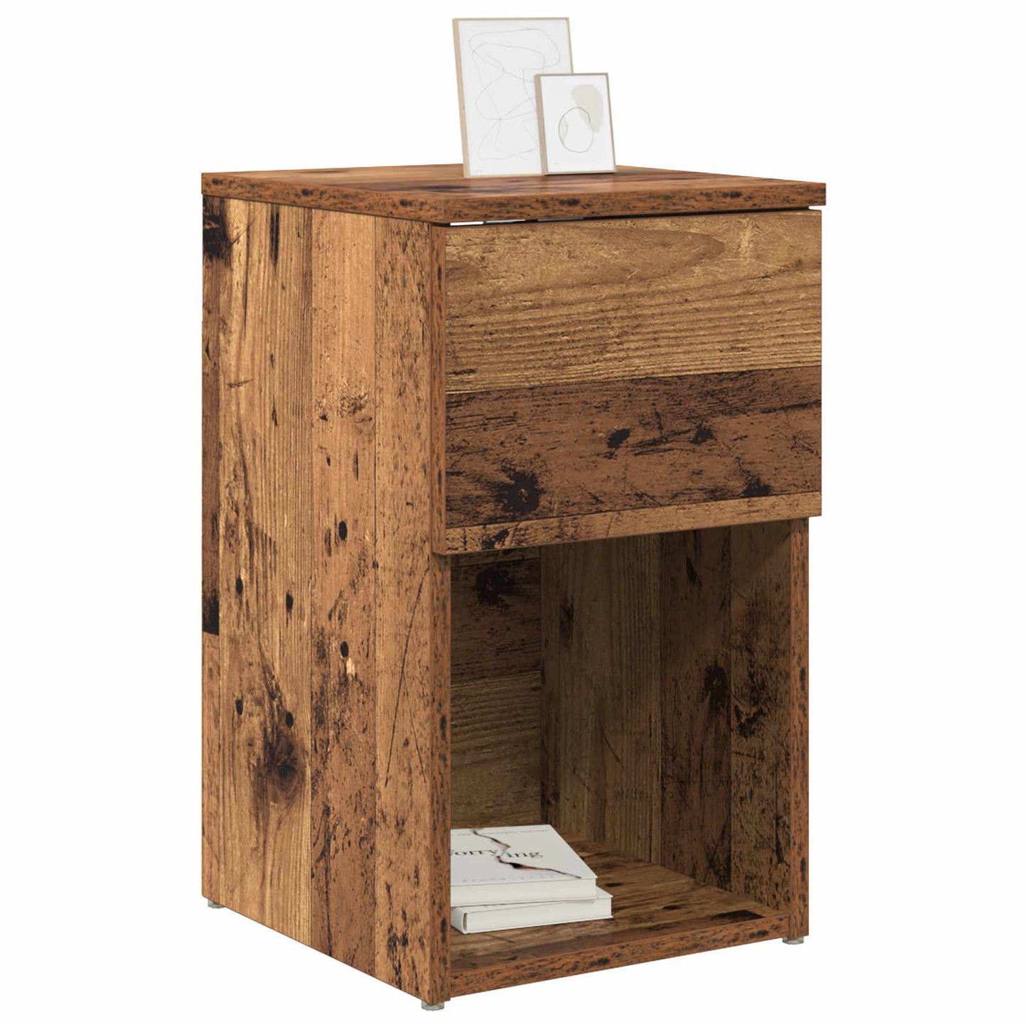 vidaXL Bed Cabinet 2 pcs Old Wood 29 x 31.5 x 49 cm Engineered Wood 3