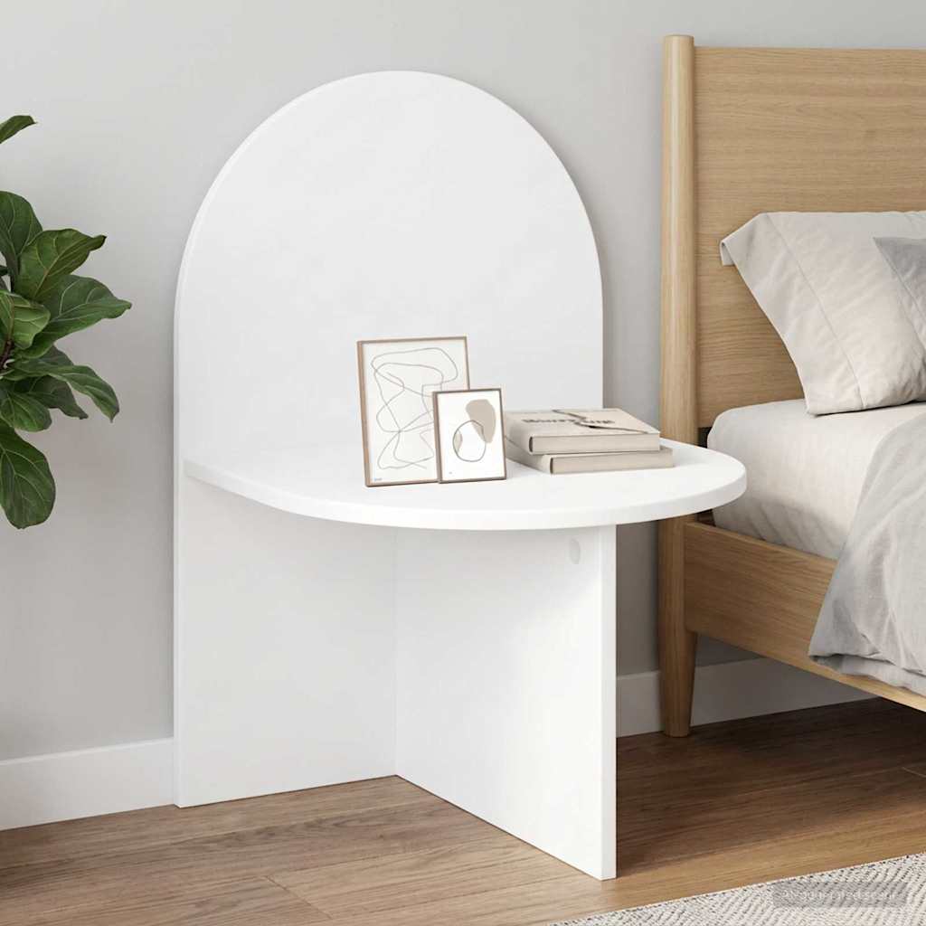 vidaXL Bedside Table 2 pcs White 48 x 49 x 65 cm Engineered Wood 4