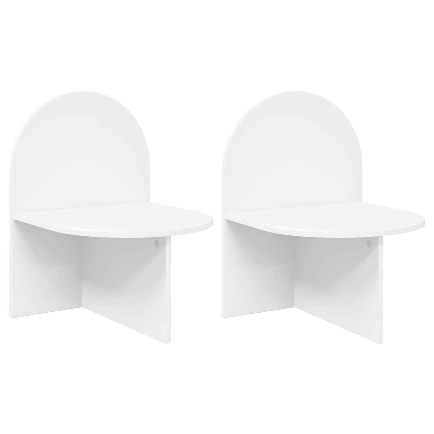 vidaXL Bedside Table 2 pcs White 48 x 49 x 65 cm Engineered Wood 2