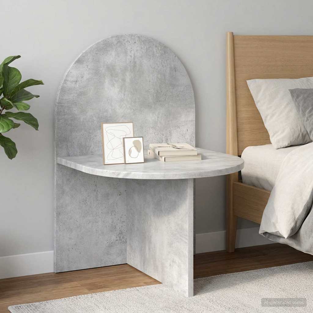 vidaXL Bedside Table 2 pcs Concrete Grey 48 x 49 x 65 cm 1