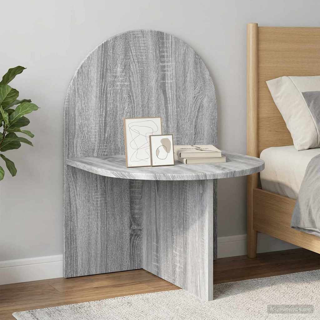 vidaXL Bedside Table 2 pcs Grey Sonoma 48 x 49 x 65 cm Engineered Wood 4
