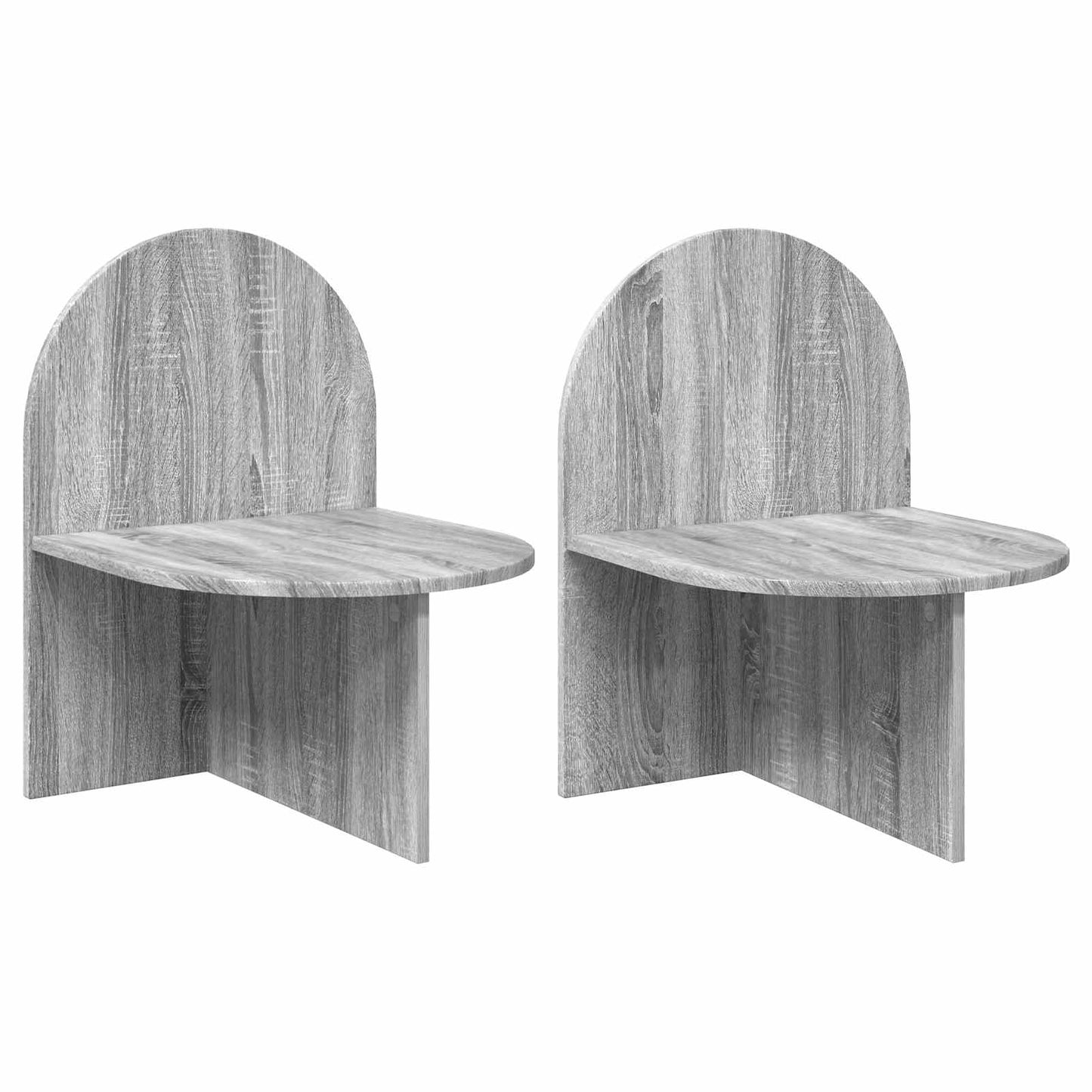vidaXL Bedside Table 2 pcs Grey Sonoma 48 x 49 x 65 cm Engineered Wood 2