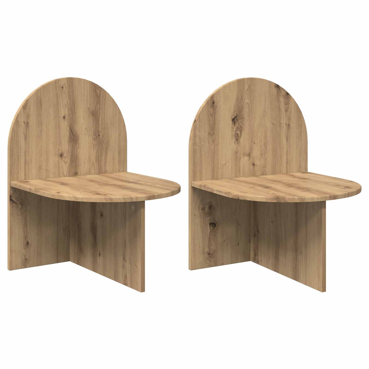 vidaXL Bedside Table 2 pcs Artisan Oak 48 x 49 x 65 cm Engineered Wood 2