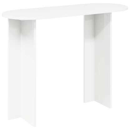 vidaXL Console Table White 100 x 39.5 x 75 cm Engineered Wood 2