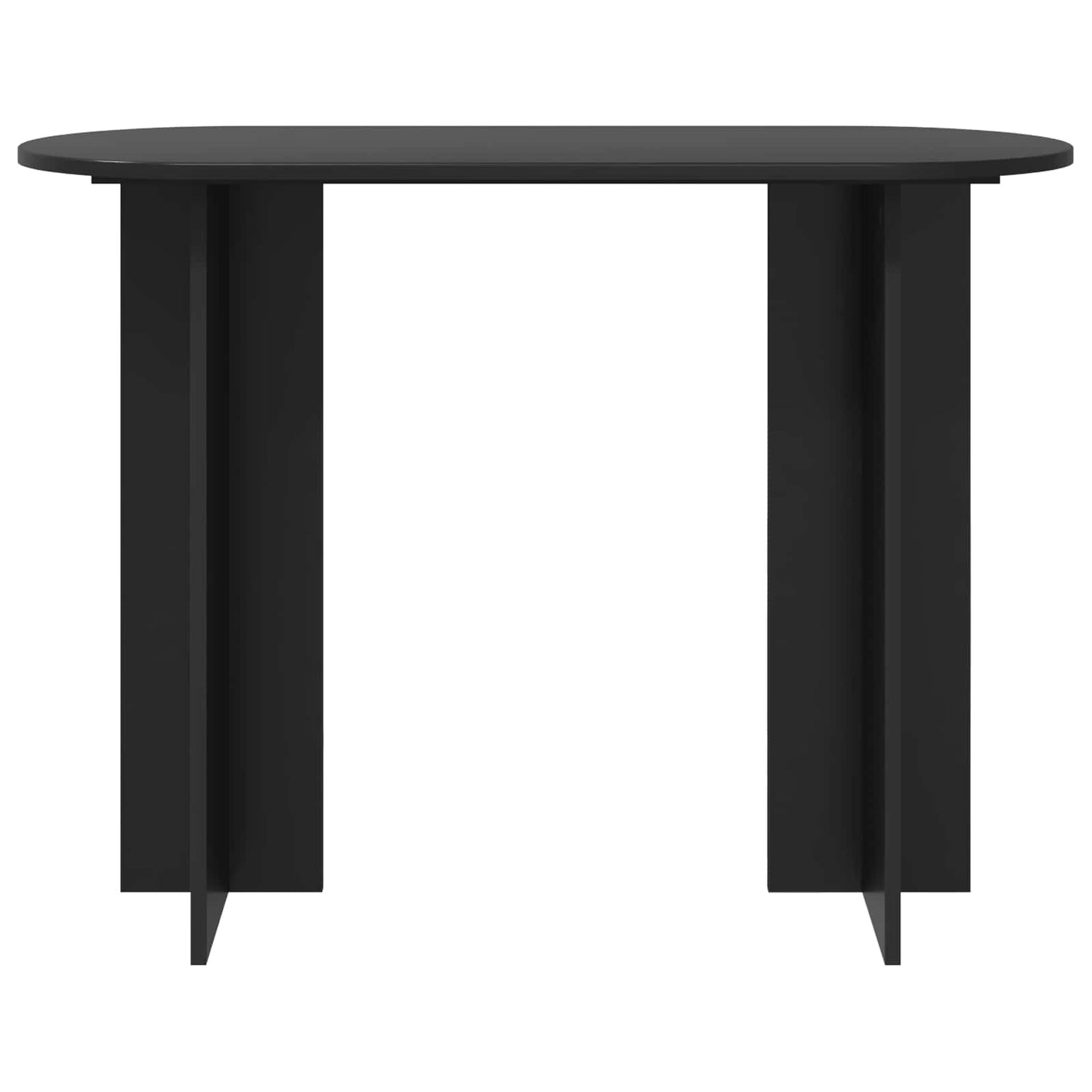 vidaXL Console Table Black Oak 100 x 39.5 x 75 cm Engineered Wood 5