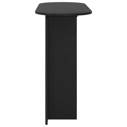 vidaXL Console Table Black Oak 100 x 39.5 x 75 cm Engineered Wood 6