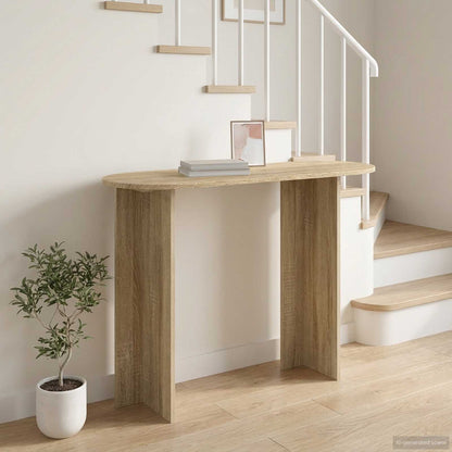 vidaXL Console Table Sonoma Oak 100 x 39.5 x 75 cm Engineered Wood 1