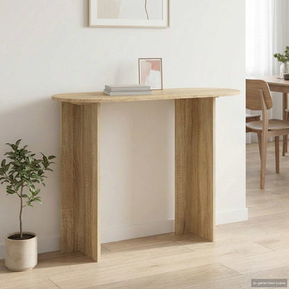 vidaXL Console Table Sonoma Oak 100 x 39.5 x 75 cm Engineered Wood 4