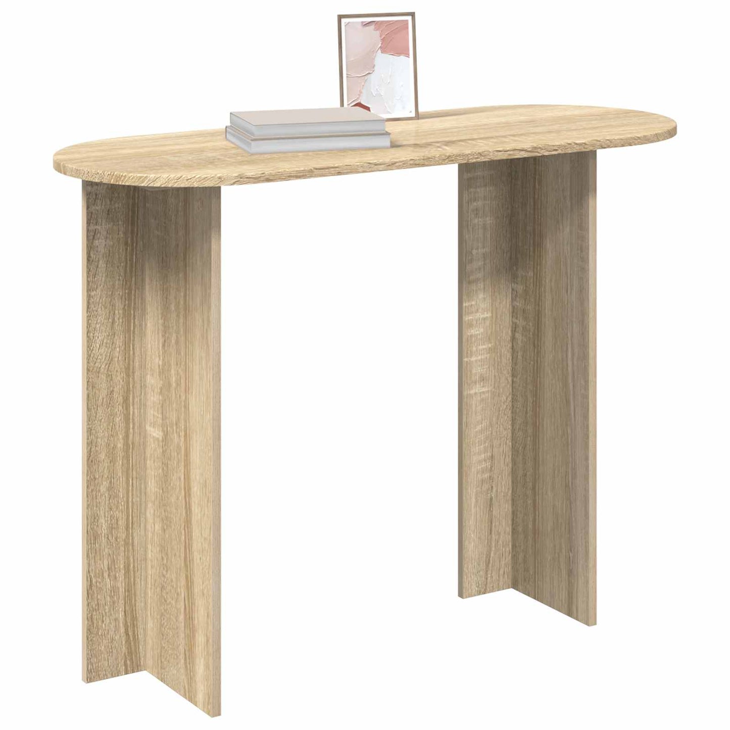 vidaXL Console Table Sonoma Oak 100 x 39.5 x 75 cm Engineered Wood 3