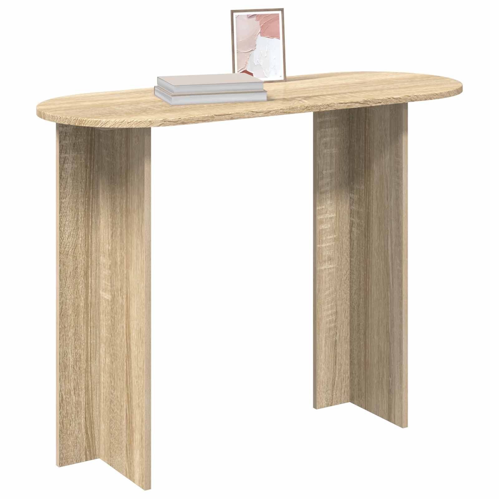vidaXL Console Table Sonoma Oak 100 x 39.5 x 75 cm Engineered Wood 3