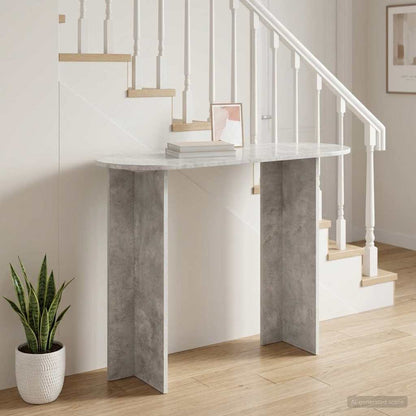 vidaXL Console Table Concrete Grey 100 x 39.5 x 75 cm Engineered Wood 1
