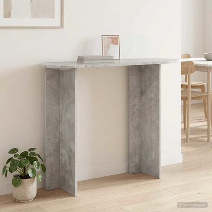 vidaXL Console Table Concrete Grey 100 x 39.5 x 75 cm Engineered Wood 4