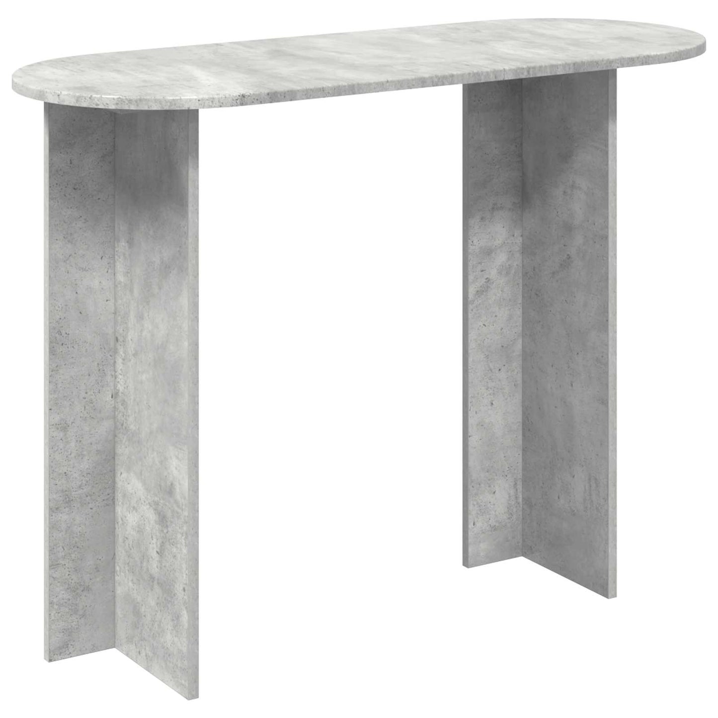 vidaXL Console Table Concrete Grey 100 x 39.5 x 75 cm Engineered Wood 2