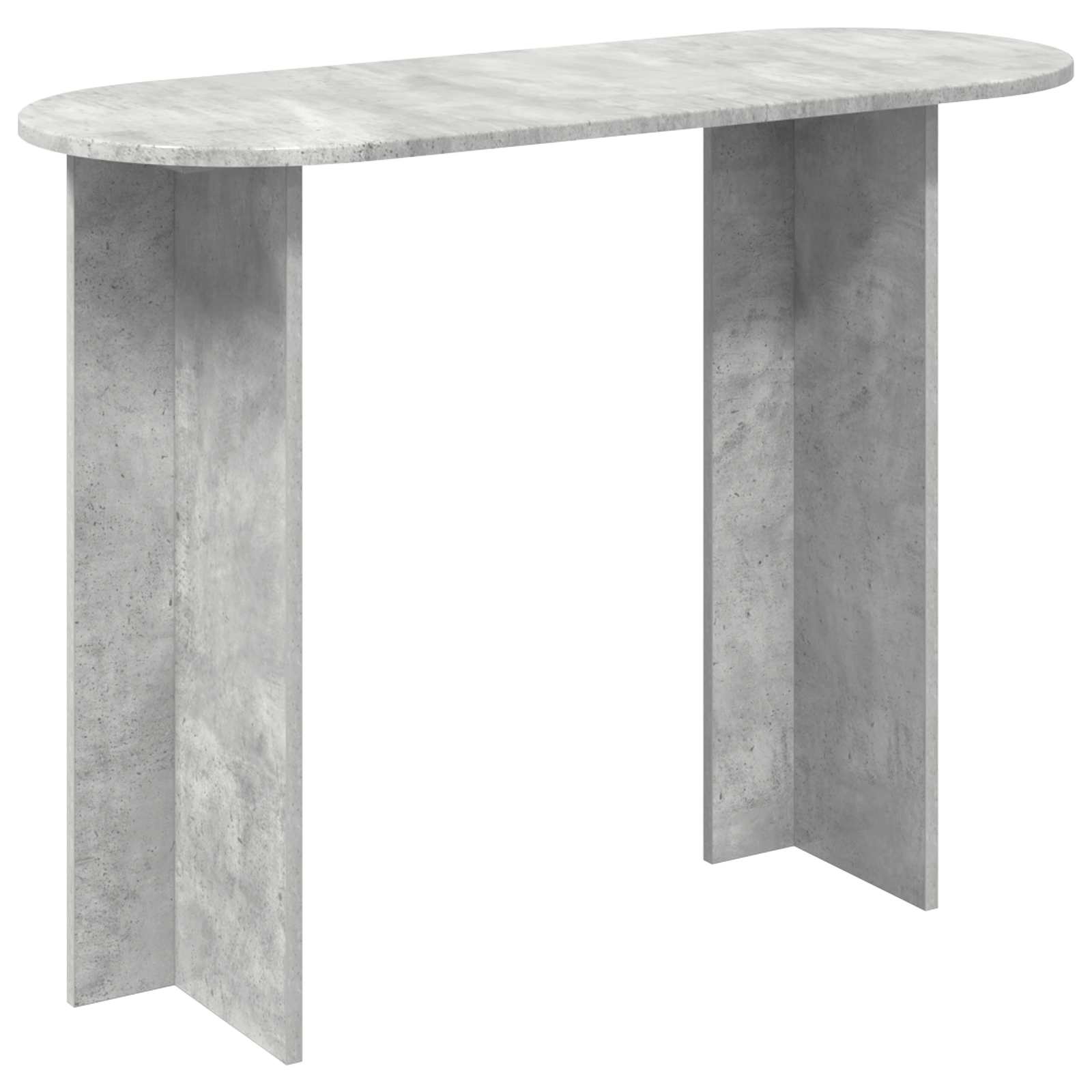 vidaXL Console Table Concrete Grey 100 x 39.5 x 75 cm Engineered Wood 2