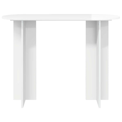 vidaXL Console Table High Gloss White 100 x 39.5 x 75 cm 5