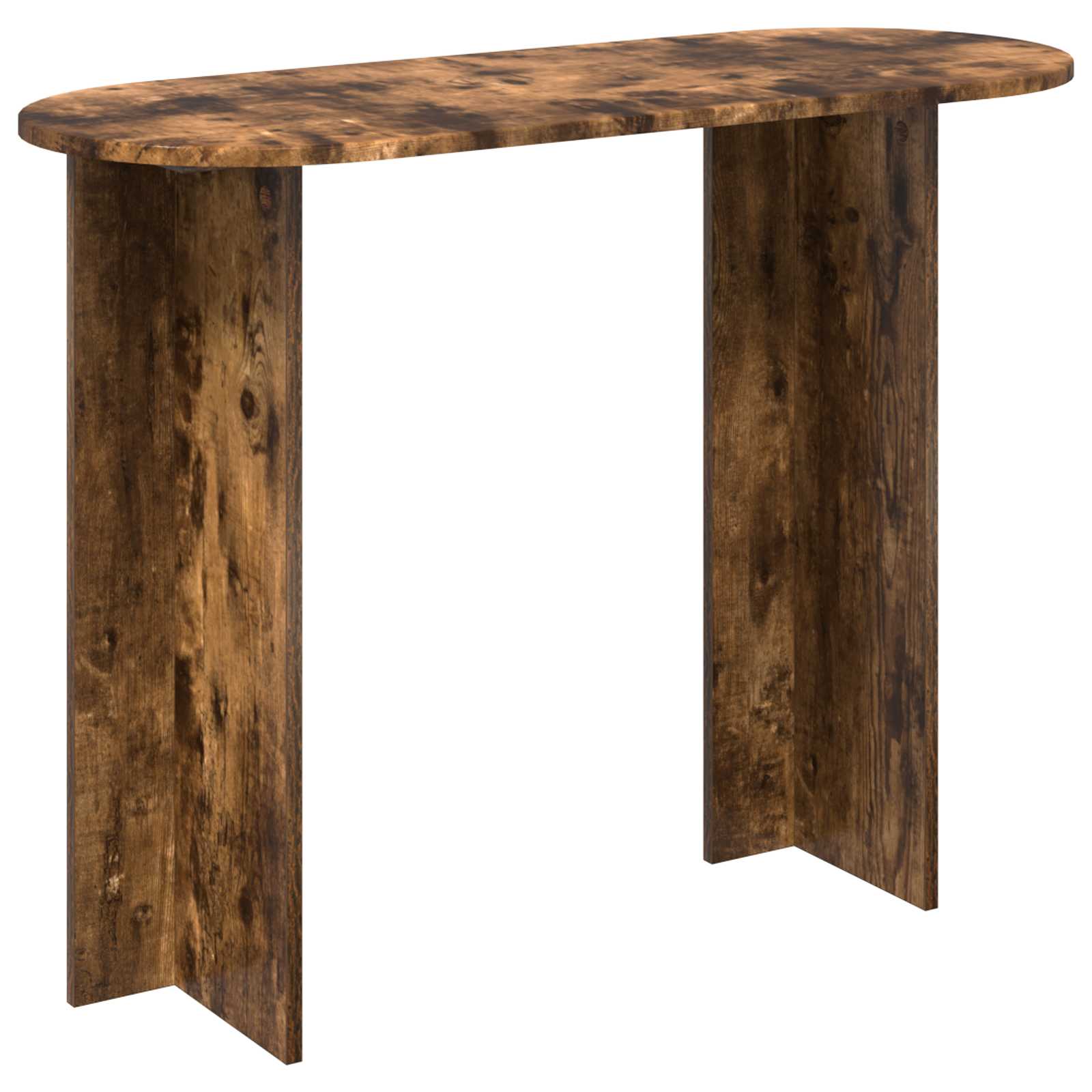 vidaXL Console Table Smoked Oak 100 x 39.5 x 75 cm Engineered Wood 2