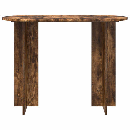 vidaXL Console Table Smoked Oak 100 x 39.5 x 75 cm Engineered Wood 5