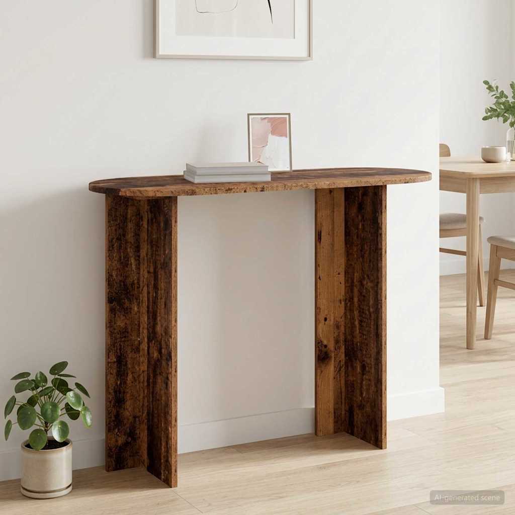 vidaXL Console Table Old Wood 100 x 39.5 x 75 cm Engineered Wood 1