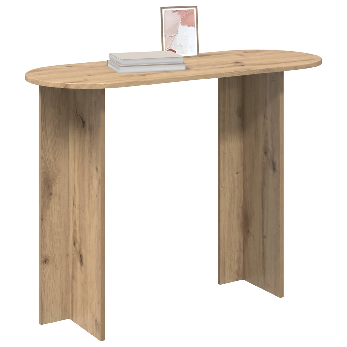 vidaXL Console Table Artisan Oak 100 x 39.5 x 75 cm Engineered Wood 3