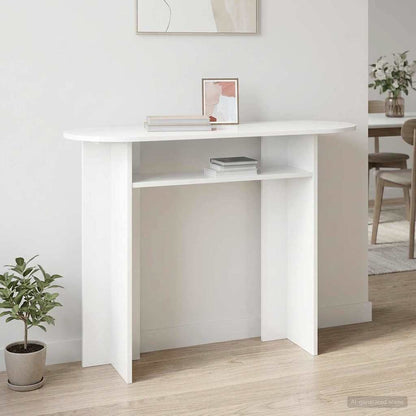 vidaXL Console Table White 100 x 39.5 x 75 cm Engineered Wood 1