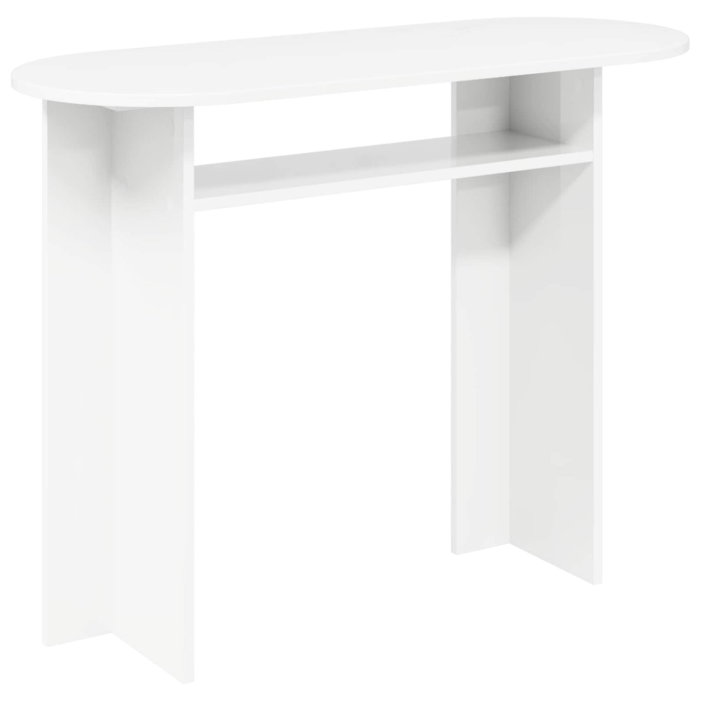 vidaXL Console Table White 100 x 39.5 x 75 cm Engineered Wood 2