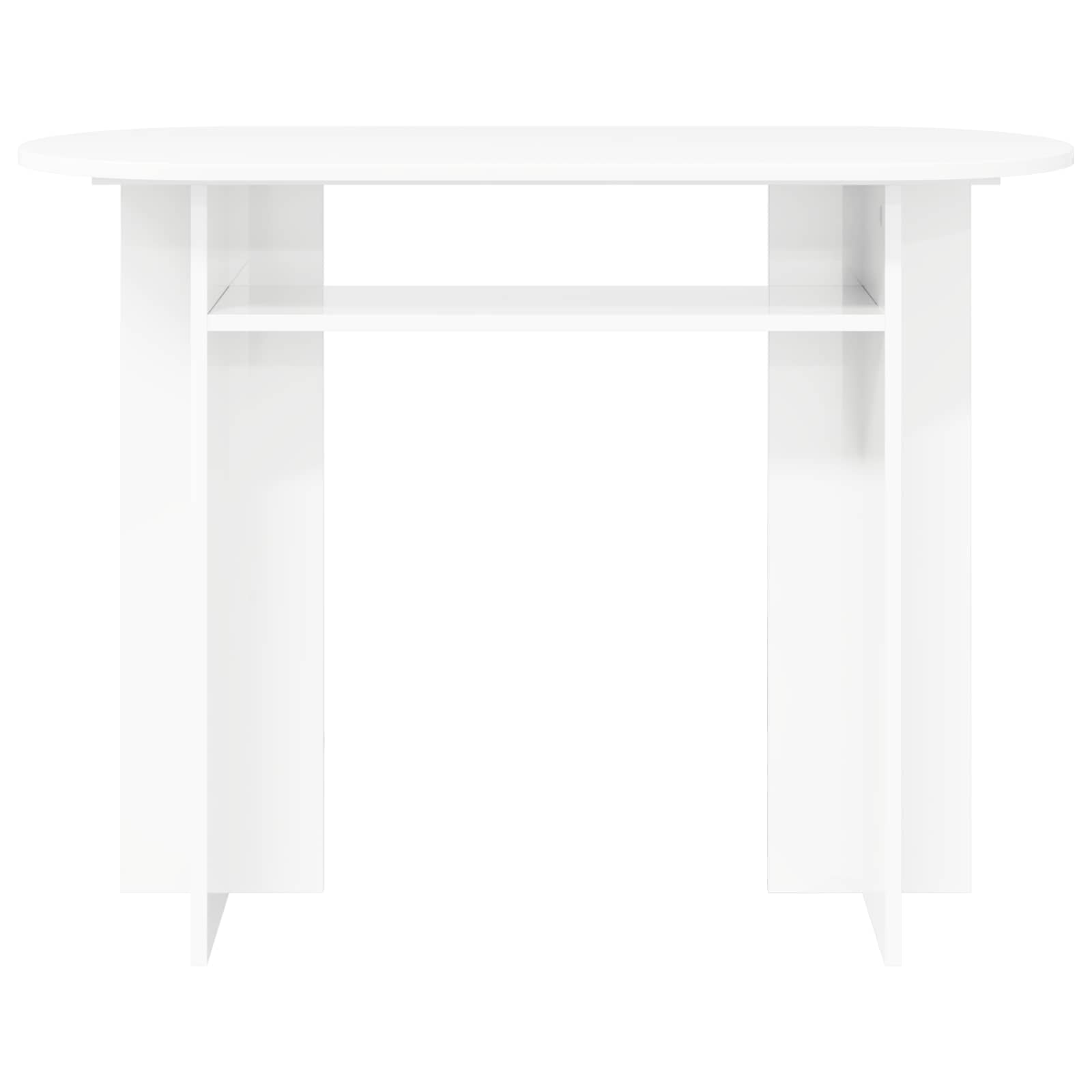 vidaXL Console Table White 100 x 39.5 x 75 cm Engineered Wood 5