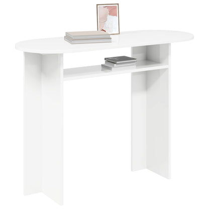 vidaXL Console Table White 100 x 39.5 x 75 cm Engineered Wood 3