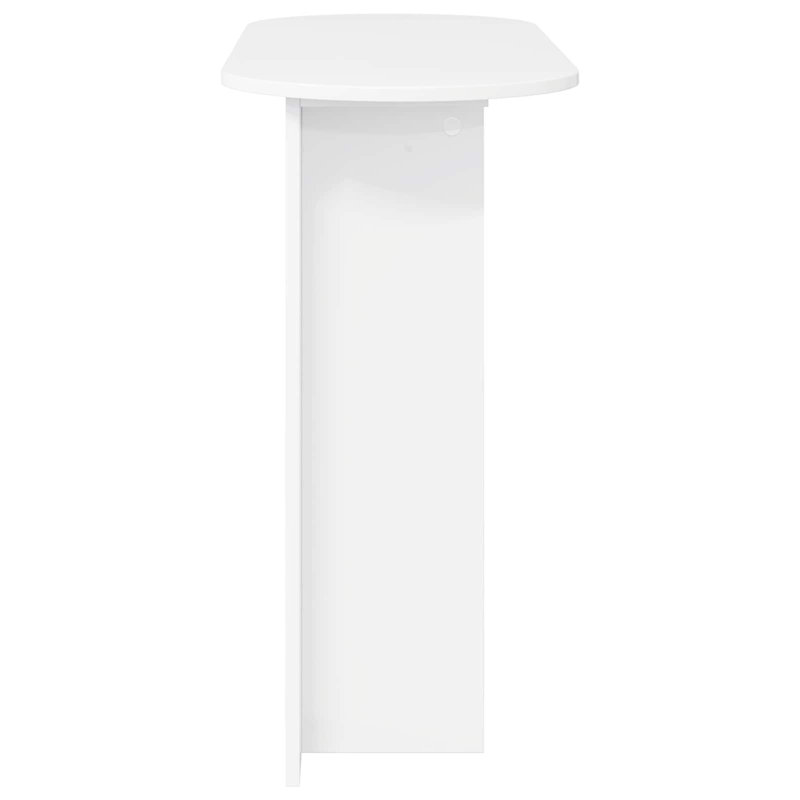 vidaXL Console Table White 100 x 39.5 x 75 cm Engineered Wood 6