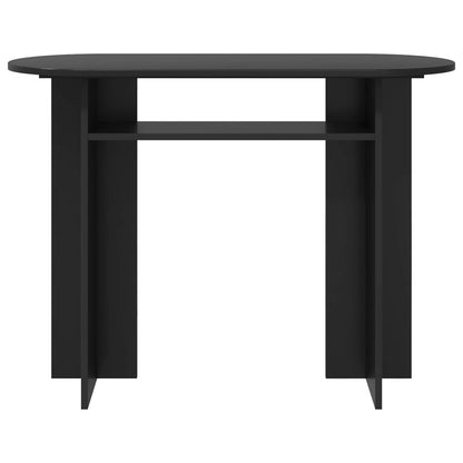 vidaXL Console Table Black Oak 100 x 39.5 x 75 cm Engineered Wood 5