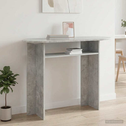 vidaXL Console Table Concrete Grey 100 x 39.5 x 75 cm Engineered Wood 1
