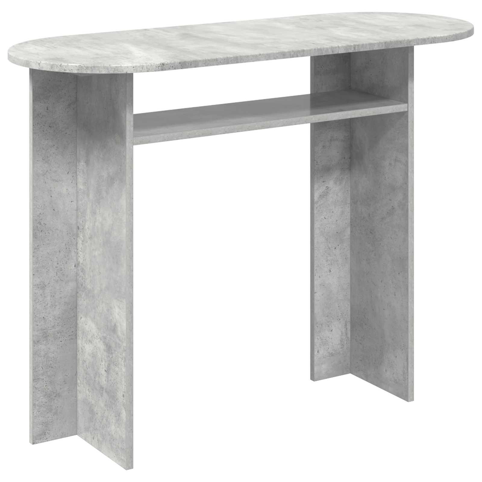 vidaXL Console Table Concrete Grey 100 x 39.5 x 75 cm Engineered Wood 2