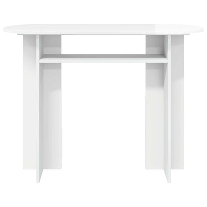 vidaXL Console Table High Gloss White 100 x 39.5 x 75 cm 5