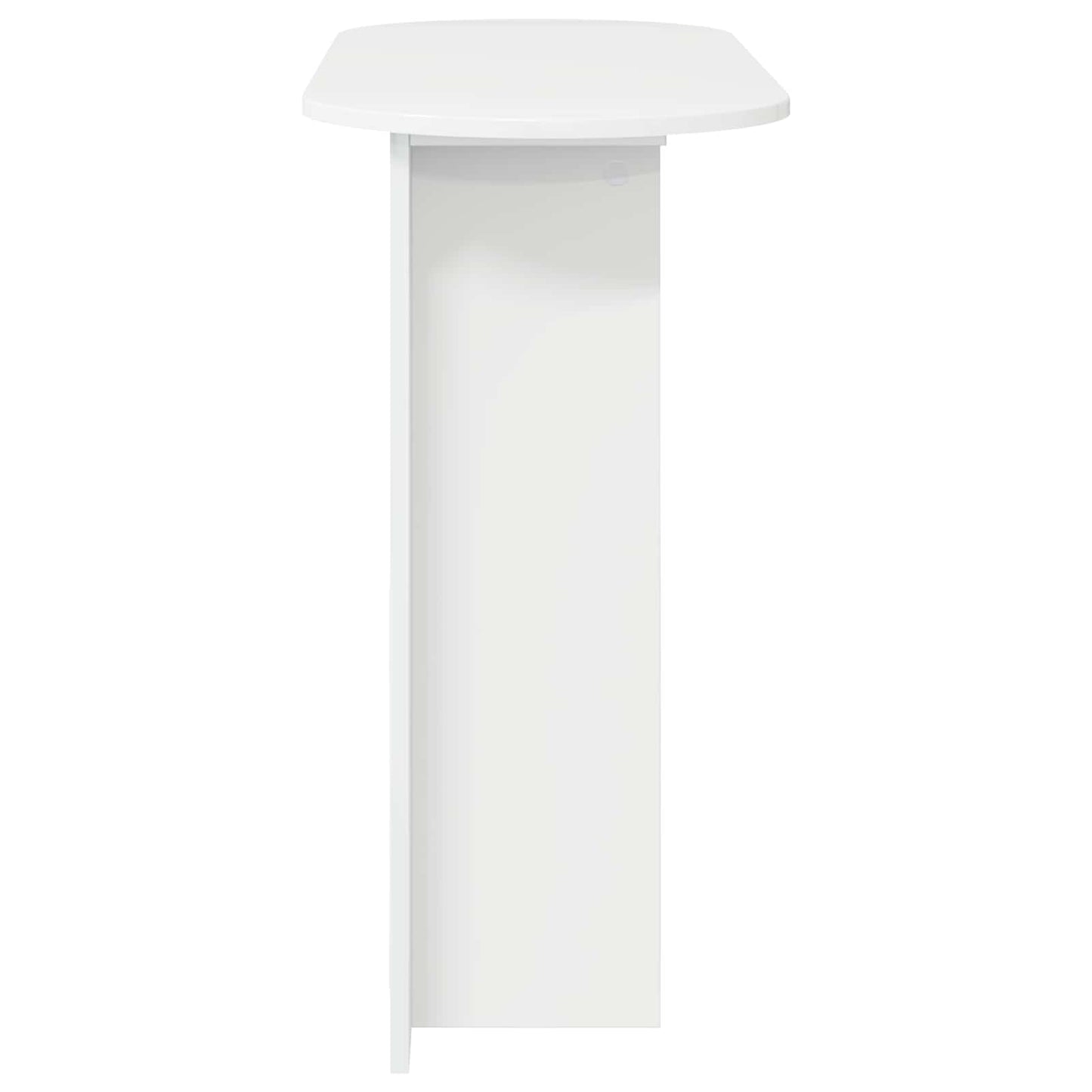 vidaXL Console Table High Gloss White 100 x 39.5 x 75 cm 6