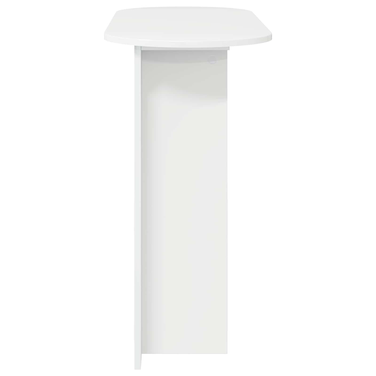 vidaXL Console Table High Gloss White 100 x 39.5 x 75 cm 6