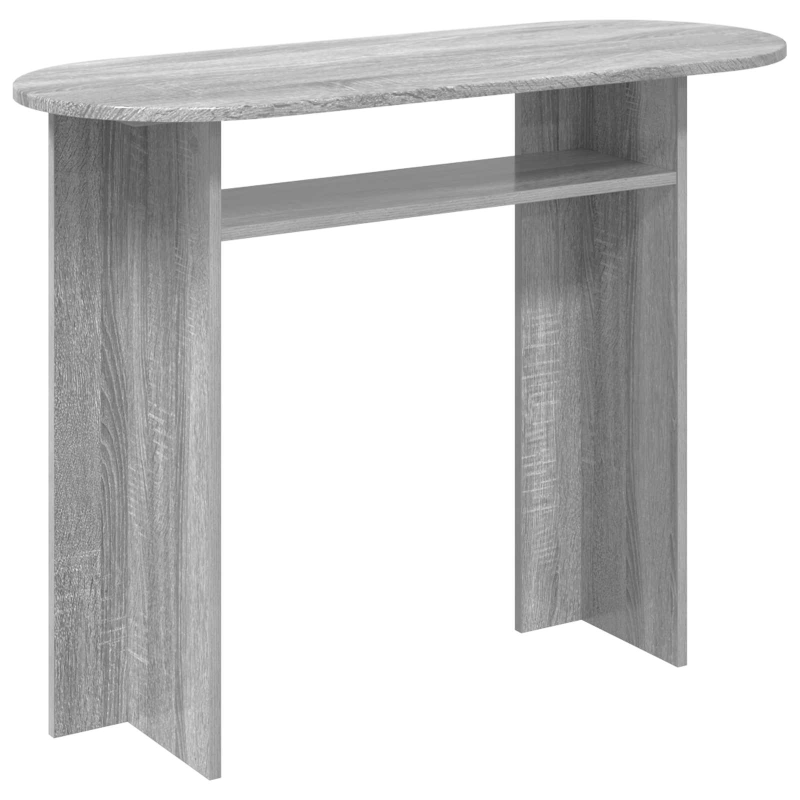 vidaXL Console Table Grey Sonoma 100 x 39.5 x 75 cm Engineered Wood 2