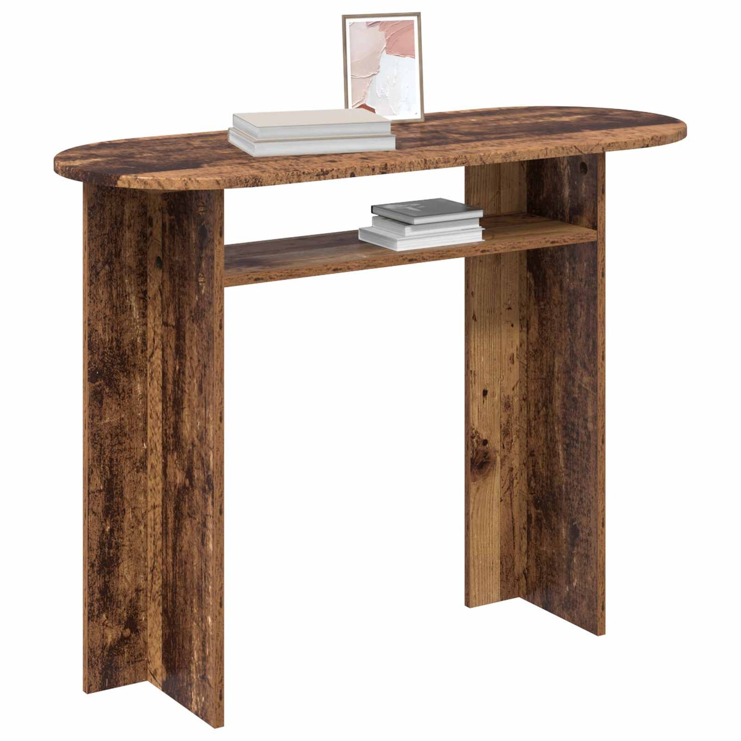 vidaXL Console Table Old Wood 100 x 39.5 x 75 cm Engineered Wood 3