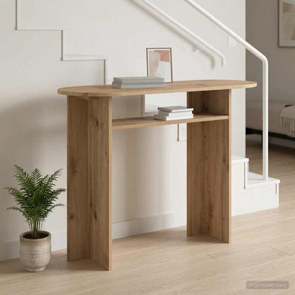vidaXL Console Table Artisan Oak 100 x 39.5 x 75 cm Engineered Wood 1