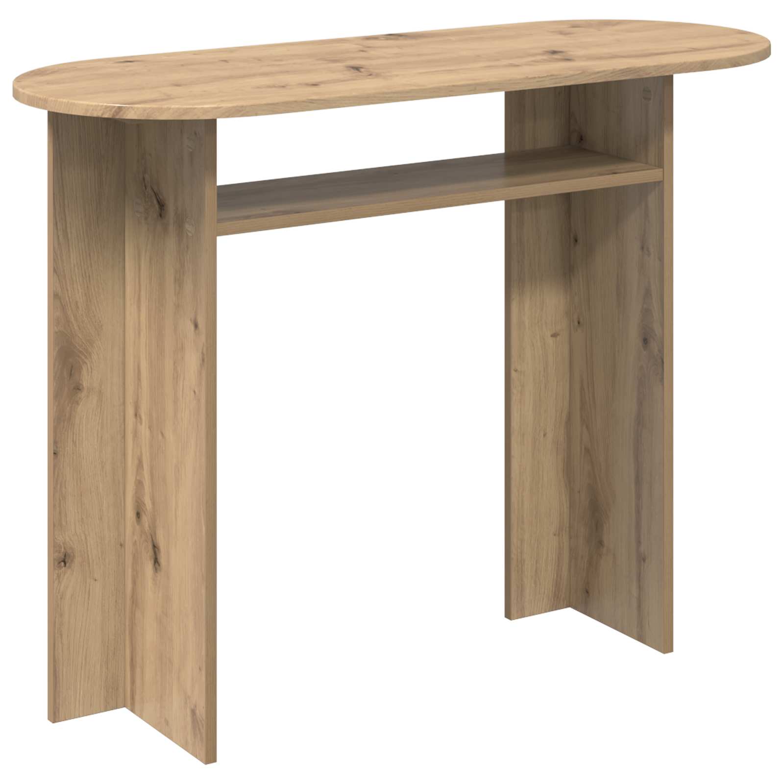 vidaXL Console Table Artisan Oak 100 x 39.5 x 75 cm Engineered Wood 2