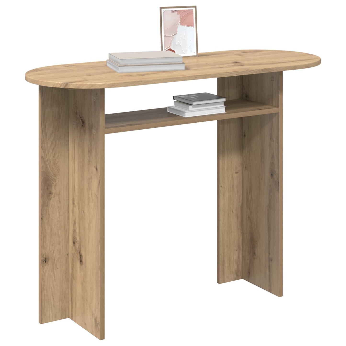 vidaXL Console Table Artisan Oak 100 x 39.5 x 75 cm Engineered Wood 3