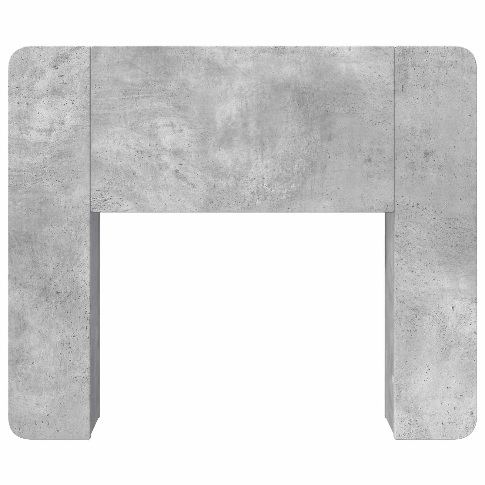 vidaXL Headboard Cabinet with Storage Concrete Grey Engineered Wood 5