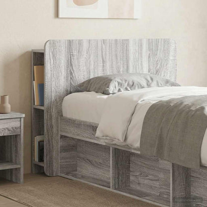vidaXL Headboard Cabinet with Storage Grey Sonoma Engineered Wood 1